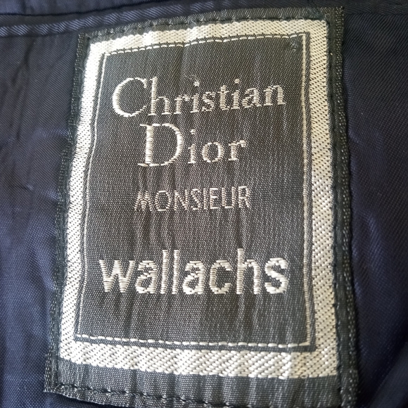 CHRISTIAN DIOR Monsieur Vintage Wool Black Sport Coat | 46 R - Picture 9 of 9